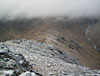 The broad ridge to the bealach between Stob a' Choire Odhair and Stob Ghabhar