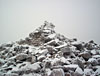 The cairn on Stob Ghabhar