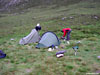 Trying to find the whisky back at the campsite