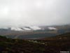 Looking across Loch Ericht to Loch Pattack from the bealach between Geal Charn and A'Mharconaich