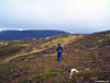 Heading past Loch Vrotachan to the Baddoch Burn in Glenshee on Sunday. An Socach the eventual target