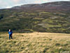 Plodding back up the hill to Loch Vrotachan after crossing the Baddoch Burn again
