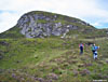 Heading over Meall Sgallachd