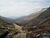 Looking south-west to Loch Ossian before heading up Ben Alder