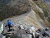 Scrambling up Spidean a' Choire Leith