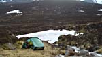 Camped beside Glas Allt Mor