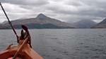 Our first look at Inverie from Inverie Bay