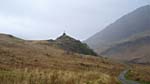 A monument on Torr a' Bhalbhain, near the Inverie River