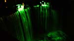 A canal lock in Fort Augustus lit up at night