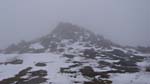 Some snow lying near the top