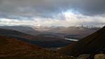 Looking across to the northern Lorn mountains
