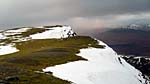 The northern edge of the summit plateau on Beinn an Dothaidh