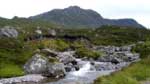 Looking over Allt a' Bhealaich Dhuibh at Ben Alder