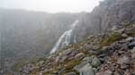 Allt a' Choinne Mhill waterfall in a wee hanging valley before the bealach