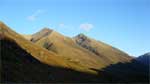 Sgurr Fhuaran and Sgurr na Ciste Duibhe from the glen