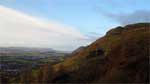 Looking along the southern edge of the Ochils from Wood Hill