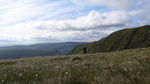 Morning view from the tent on Firthybrig Head